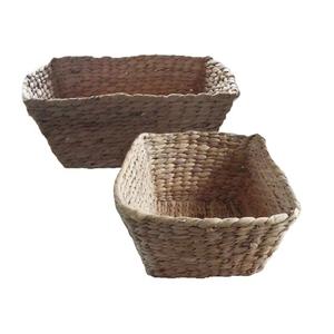 Modern Eco-Friendly Water Hyacinth Storage Basket Sustainable Rectangular and Classic Square Multifunction <b>Bin</b> From Vietnam - Product Image 3