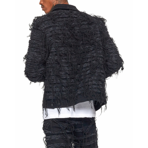 Vêtements décontractés veste en jean de coupe régulière pour hommes veste en jean de haute qualité pour hommes en stock disponible - Product Image 2