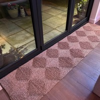 Tapis en jonc de mer tissé à la main naturel moderne Tapis de sol en paille à carreaux vintage Tapis en jonc de mer pour la décoration intérieure Articles ménagers