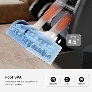 Sillón de Masaje de Cuerpo Completo, Sillón de Masaje de Gravedad Cero con Función de Calefacción, Modos Automáticos, Reproductor de Música Bluetooth, Masaje de Pies - Product Image 6