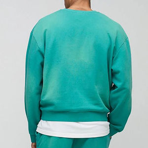 เสื้อสเวตเชิ้ตแบบย้อมสีพิเศษ ทรงโอเวอร์ไซส์ ผ้าคอตตอน 100% หนานุ่ม สไตล์วินเทจ ซันเฟด แอซิดวอช สำหรับผู้ชายและผู้หญิง - Product Image 5