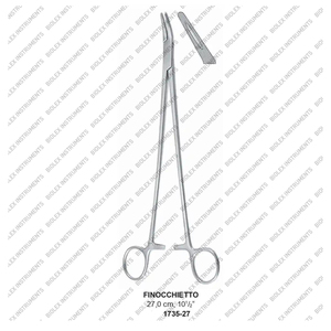 Porte-aiguille Biolex FINOCCHETTO 18cm Tc/Non TC avec inserts dorés Instruments de chirurgie des implants porte-aiguilles dentaires - Product Image 1