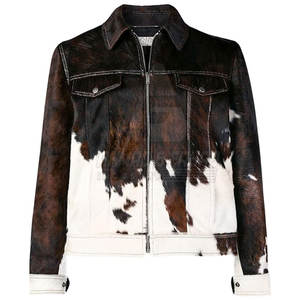 Veste en cuir de vachette pour homme, épaisseur standard, confort hivernal, look tendance, logo personnalisable sur le devant - Product Image 5