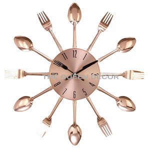 Reloj de pared de Metal de alta calidad, forma redonda, reloj de pared de lujo hecho a mano, reloj de Metal decorativo de Color personalizado - Product Image 3