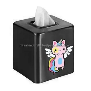 Porte-serviettes en papier motif chat licorne, Design décoratif, look moderne, idéal pour votre salon, votre cuisine, votre salle à manger - Product Image 1