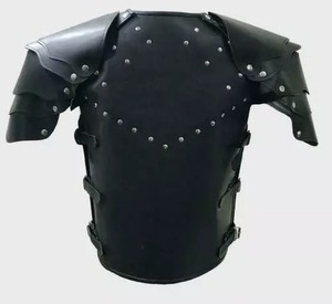 Armure de théâtre SCA en cuir véritable pour hommes de conception médiévale authentique Armure de reconstitution de haute qualité en métal plaqué antique - Product Image 4