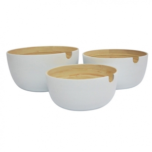 Venta al por mayor últimos cuencos de bambú natural enrollado con asas hecho a mano colores únicos cuencos de bambú natural para servir - Product Image 2