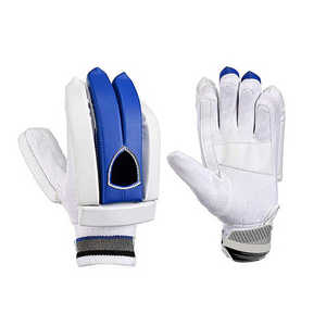 Gants de frappeur de cricket Gants en cuir PU Protection supplémentaire Édition Plus de haute qualité en couleur blanche et rouge - Product Image 4