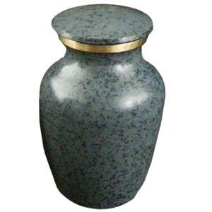 High Quality Brass Top Dome Cremation <b>Keepsake</b> Urns With Engraving Gray Marble Finished For Human <b>Ashes</b> - Product Image 6