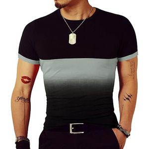 100% coton, T-shirt pour homme, coupe ample, imprimé OEM Logo personnalisé hommes surdimensionné Boxy Crew Fitness coton téléchargé par Dress Sports - Product Image 1