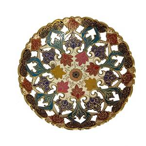 ชามเสิร์ฟสีทองทรงกลมทำจากทองเหลืองสำหรับตกแต่งบ้านดีไซน์ใบไม้สีทองสำหรับโลหะหรูหรา - Product Image 5