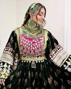 2024 nouveau Design dames mode afghan Kuchi femmes robes qualité supérieure manches longues pleine longueur robe traditionnelle afghane - Product Image 6