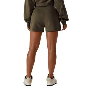 Shorts Deportivos de Cintura Alta para Mujer, Ajustados, de Algodón, con Cintura Elástica, Bolsillos, Transpirables - Product Image 3