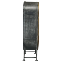 Meuble Bar Industriel Rustique Antique en Bois de Mangue Écologique et Durable pour Extérieur, Salle de Sport, Hôtel, Maison, Restaurant, Café, Entrepôt