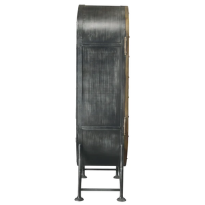 Industrial Rustic Antique Wine Bar <b>Cabinet</b> with Glass-Eco-Friendly Durable for Gym Hotel Home Bar Restaurant Cafe Warehouse Use - Product Image 3