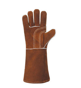 High Quality White Cow Split Leather Safety <b>Gloves</b> Waterproof and for Welding Work Direct From Factory - Product Image 3