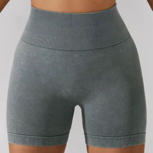 2024 Summer New High Scrunch <b>Butt</b> <b>Lift</b> Seamless Yoga Shorts Women Breathable Mid Workout Running Gym Fitness Wear Short <b>Leggings</b> - Product Image 3