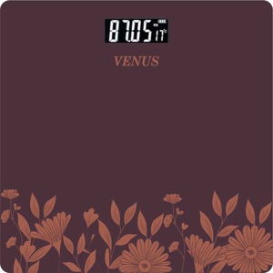 Balance de salle de bain numérique VENUS EPS-279 260x260mm Verre trempé 4MM Capacité 180kg Système de capteur à jauge de contrainte haute performance Allumage/extinction automatique Faible consommation - Product Image 3
