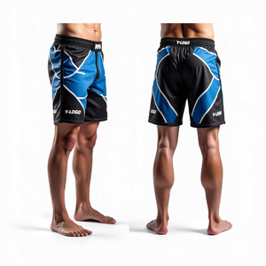 Pantalones cortos de lucha MMA con estampado personalizado sublimado No Gi BJJ pantalones cortos de agarre para hombres al por mayor ropa MMA Jiu Jitsu Kimono Activewear - Product Image 1