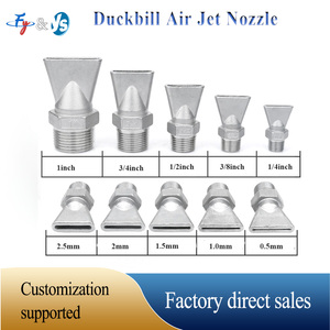 Thép không gỉ vịt miệng vòi phun không khí, Duckbill công nghiệp phẳng không khí thổi vòi phun, gió vòi phun không khí - Product Image 3