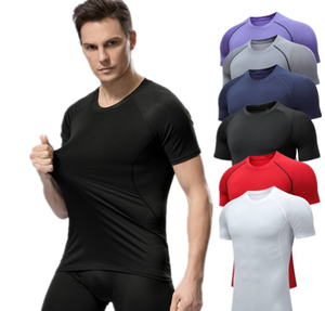 Wholesale Men Compression Shirts for Gym and Training Apparel and <b>Accessories</b> Ready to Ship - Product Image 2