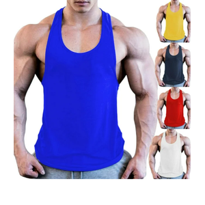 Servicio OEM nuevo 2025 Etiqueta Privada algodón y poliéster Fitness entrenamiento hombres gimnasio desgaste culturismo camiseta sin mangas proveedor de BD - Product Image 6