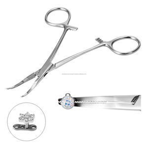 Alicates Profesionales para Abrir y Cerrar Anillos de Piercing Corporal, Herramientas Quirúrgicas de Alta Precisión, Acero Inoxidable, Duraderos, Caja para Arte Corporal - Product Image 1