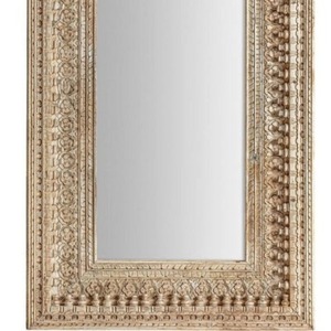 Espejo de pared redondo de madera hecho a mano moderno más buscado para decoración de sala de estar y bodas directamente de la India - Product Image 3