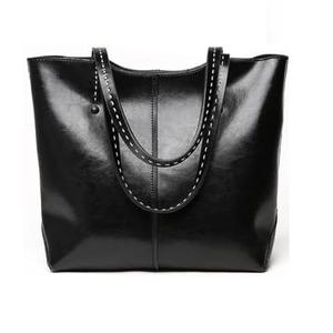 2025 <b>Wholesale</b> Factory Price Trend Women's Large Genuine Leather <b>Tote</b> Shoulder <b>Bag</b> Solid Pattern All-Match Handbag - Product Image 3
