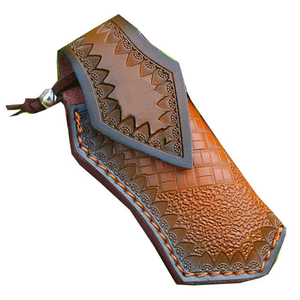 Cuchillo de hoja fija de acero de Damasco de alta calidad, mango de madera, tamaño compacto, proveedor OEM, forjado Premium de Pakistán - Product Image 3