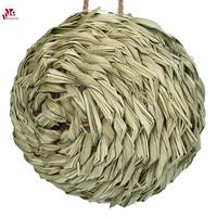 Nichoir écologique en herbe naturelle tressé à la main pour colibris, avec fermeture auto-agrippante, par Viet Mai Lan