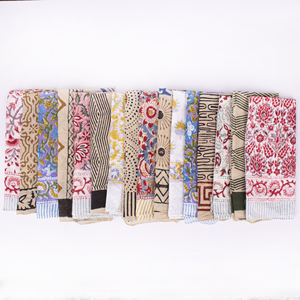 Bandana en coton imprimé en bloc, écharpe de créateur en gros, unisexe, pour le cou, le poignet, bandeau durable, léger, tendance, tissu réutilisable - Product Image 4