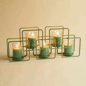 Support à bougies votives personnalisé avec support métallique pour la décoration de la maison et du bureau, mariages, fêtes et événements, fabriqué en Inde, vente en gros - Product Image 2