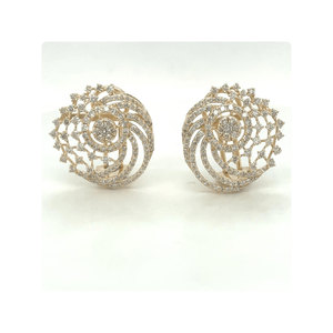 Proveedor indio Joyería fina Pendientes de diamantes naturales para novia Uso de regalos Joyería de diamantes de la India - Product Image 1