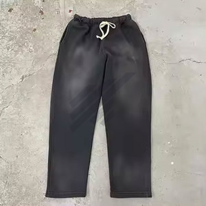Pantalon décontracté en toile légère délavée à l'acide pour hommes taille moyenne tendance nouveau meilleur pantalon - Product Image 6