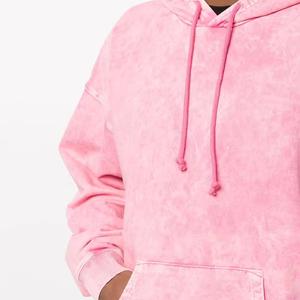Custom Men's Heavyweight Cotton Solid Distress <b>Hoodie</b> Vintage Acid Wash with Sun Faded Effect Breathable Plus Size Winter Wear - Product Image 5