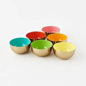 Cuencos de ensalada de Metal de último diseño, mesa de comedor, cuenco para servir, vajilla de Hotel de Color esmaltado, cuencos para servir hechos a mano - Product Image 2