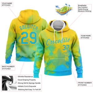 Hombres Moda Gimnasio Hip Hop Casual Street Wear Sudaderas con capucha y Streetwear Sudaderas de gran tamaño Sudaderas con capucha amarillas - Product Image 5