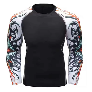 Rashguard Profesional de Compresión para Adultos, Sublimado, de Spandex, para BJJ, MMA, Jiu Jitsu, para Hombre, Venta al Por Mayor - Product Image 1