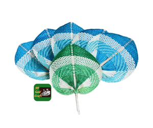Ventilateur à main en feuille d'areca et ventilateur à main en feuille de palmier: refroidissement, cadeaux de mariage colorés, décor à prix bon marché - Product Image 1