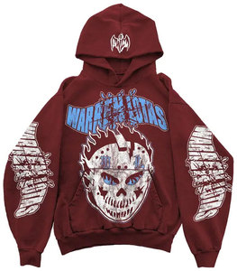 Sweats à capuche pour hommes, streetwear d'automne, uni, avec poche, 250 g/m², 100 % polyester, tissu polaire, logo personnalisé brodé, vintage, surdimensionné, faible MOQ - Product Image 1