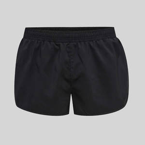 Pantalones cortos de gimnasio de cintura alta para hombre superventas patrón sólido estilo de calle logotipo personalizado cintura elástica transpirable calidad no tejida - Product Image 2