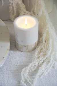 Elegant Round <b>Tea</b> <b>Light</b> Candle Jars Handmade Wedding Marble Candle Holders with <b>Scent</b> Decorative Stone Candles - Product Image 3