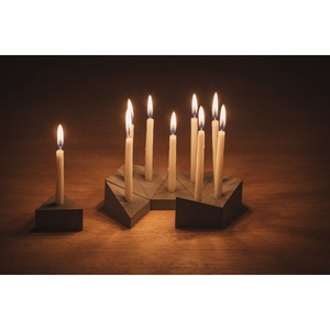 New Luxury Design Home Decorative <b>Dinner</b> Ware Item Creative Rectangular Shape Decorative Wooden <b>Candle</b> Holder for Best Sale - Product Image 3