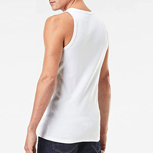 เสื้อกล้ามฟิตเนสผู้ชายแบบไม่มีแขนสำหรับผู้ชายเพาะกายออกกำลังกายยิมเสื้อกีฬาทรงเข้ารูป - Product Image 3