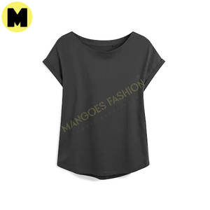 Camisetas de Manga Corta con Cuello Alto para Mujer, de Alta Calidad, Impresión Personalizada en Serigrafía, Transpirables, de Algodón, Estilo Casual - Product Image 6