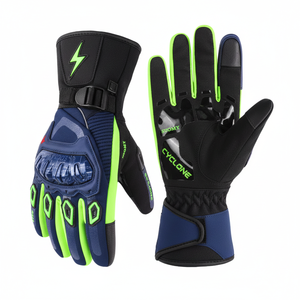 Gants de moto d'hiver coupe-vent avec logo personnalisé, gants de conduite épais et chauds à doigts entiers, vente en gros - Product Image 3
