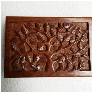 Urnes de crémation en bois antiques d'acacia de mangue de vente chaude pour des urnes en bois adultes Urne funéraire faite de haute qualité - Product Image 6