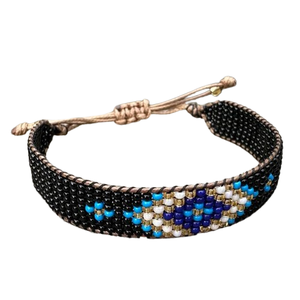 Elegante pulsera de cuentas de semillas Pulsera de patrón geométrico Miyuki cuentas de semillas Pulsera de tendencia Bohemia étnica con cuentas India - Product Image 1