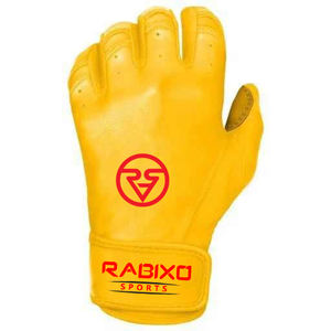 Artículos de outlet Listo para enviar Guantes de bateo de cuero de calidad extrema Nuevos guantes de bateo de béisbol Fábrica de material de cuero - Product Image 2